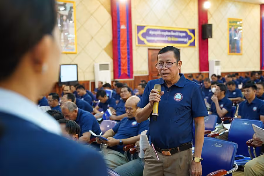 ឯកឧត្តម អ៊ុំ សុខ អញ្ជើញបើកវគ្គបណ្តុះបណ្តាលស្តីពីការងាររដ្ឋបាល និង ការងារបេឡាមរណសង្គ្រោះ ជូន អ.ន.ក.ខេត្តកំពត - Image 15
