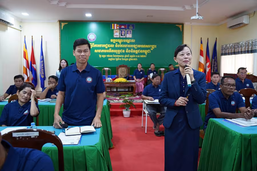 ឯកឧត្តម អ៊ុំ សុខ អញ្ជើញបើកវគ្គបណ្តុះបណ្តាលស្តីពីការងាររដ្ឋបាល និង ការងារបេឡាមរណសង្គ្រោះ ជូន អ.ន.ក.ខេត្តកែប - Image 11