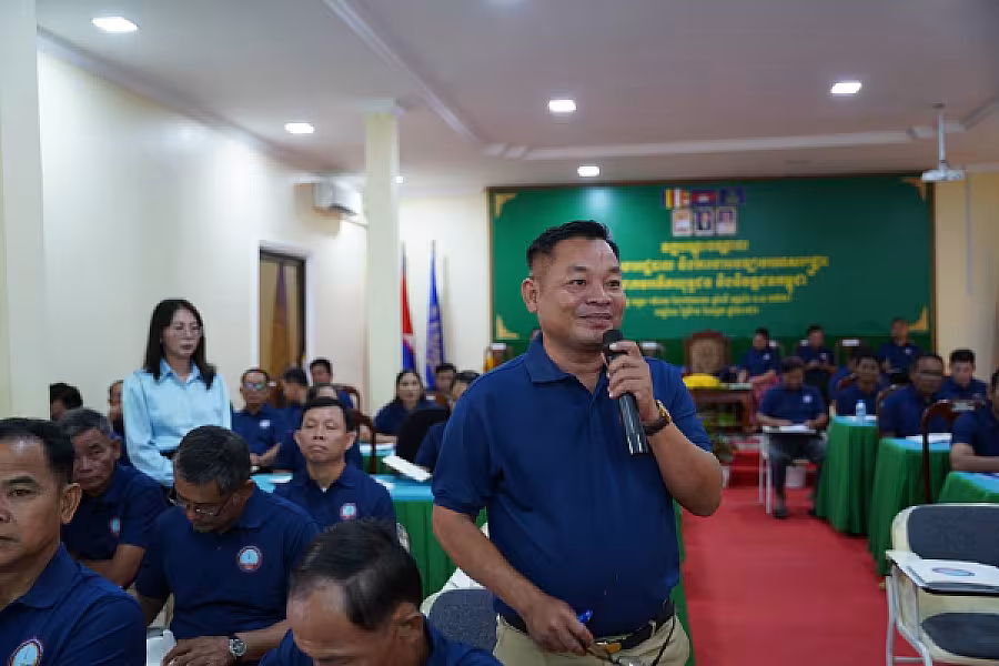 ឯកឧត្តម អ៊ុំ សុខ អញ្ជើញបើកវគ្គបណ្តុះបណ្តាលស្តីពីការងាររដ្ឋបាល និង ការងារបេឡាមរណសង្គ្រោះ ជូន អ.ន.ក.ខេត្តកែប - Image 14