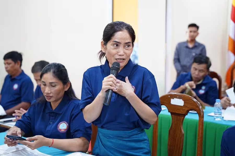 ឯកឧត្តម អ៊ុំ សុខ អញ្ជើញបើកវគ្គបណ្តុះបណ្តាលស្តីពីការងាររដ្ឋបាល និង ការងារបេឡាមរណសង្គ្រោះ ជូន អ.ន.ក.ខេត្តកែប - Image 25