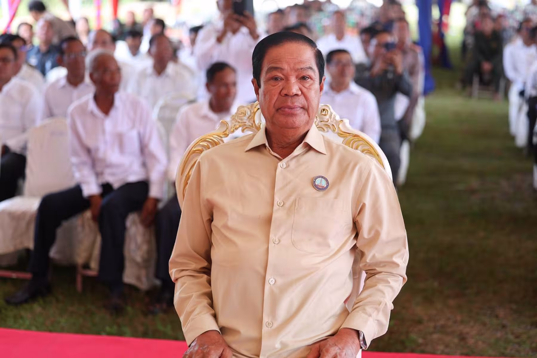 ឯកឧត្តម គន់ គីម អញ្ជើញក្នុងពិធីបញ្ចុះបឋមសិលាសាងសង់អគារទីស្នាក់ការ អ.ន.ក.ខេត្តកំពង់ស្ពឺ