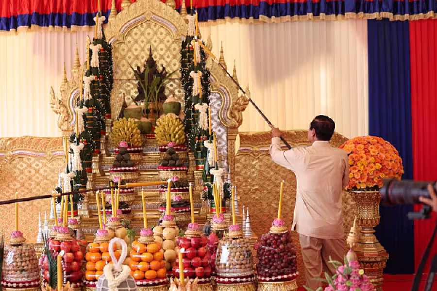 ឯកឧត្តម គន់ គីម អញ្ជើញក្នុងពិធីបញ្ចុះបឋមសិលាសាងសង់អគារទីស្នាក់ការ អ.ន.ក.ខេត្តកំពង់ស្ពឺ - Image 5