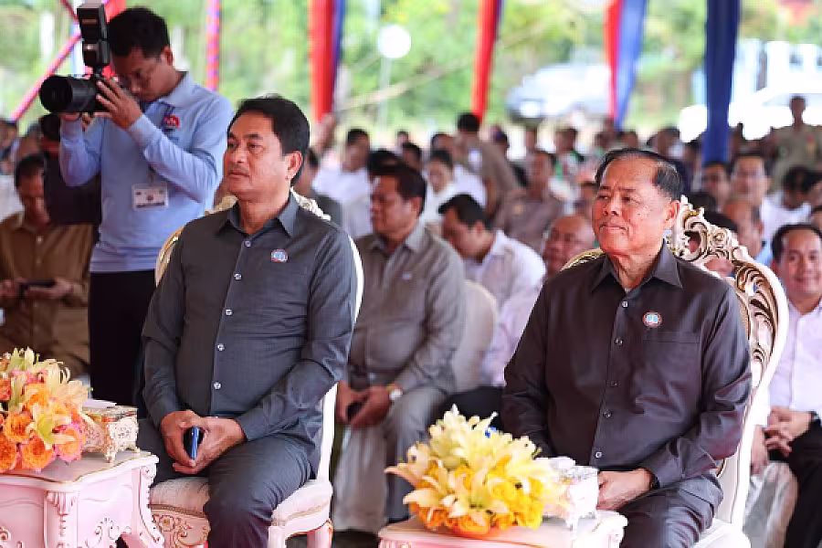 ឯកឧត្តម គន់ គីម អញ្ជើញក្នុងពិធីបញ្ចុះបឋមសិលាសាងសង់អគារទីស្នាក់ការ អ.ន.ក.ខេត្តកំពង់ស្ពឺ - Image 6