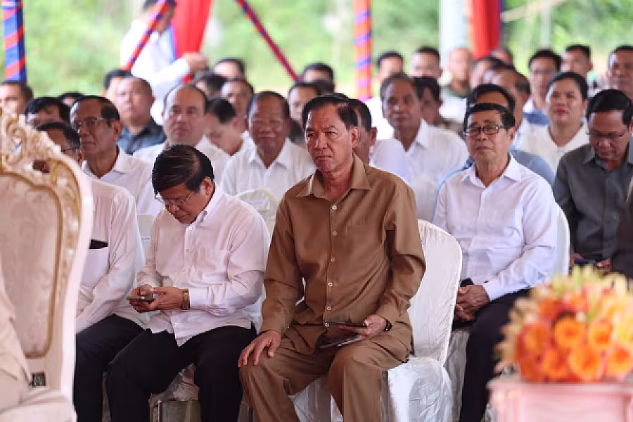ឯកឧត្តម គន់ គីម អញ្ជើញក្នុងពិធីបញ្ចុះបឋមសិលាសាងសង់អគារទីស្នាក់ការ អ.ន.ក.ខេត្តកំពង់ស្ពឺ - Image 8