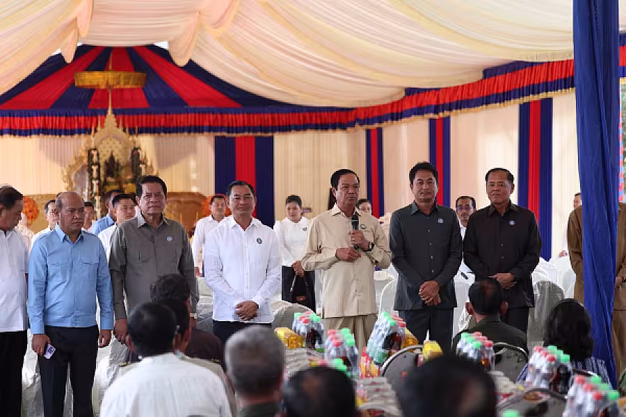 ឯកឧត្តម គន់ គីម អញ្ជើញក្នុងពិធីបញ្ចុះបឋមសិលាសាងសង់អគារទីស្នាក់ការ អ.ន.ក.ខេត្តកំពង់ស្ពឺ - Image 31