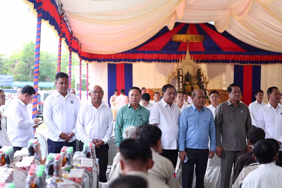 ឯកឧត្តម គន់ គីម អញ្ជើញក្នុងពិធីបញ្ចុះបឋមសិលាសាងសង់អគារទីស្នាក់ការ អ.ន.ក.ខេត្តកំពង់ស្ពឺ - Image 32