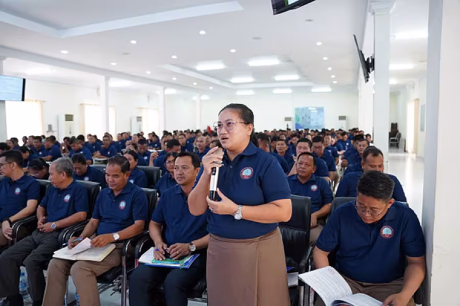 ឯកឧត្តម ឈៀ ស៊ីដារ៉ា អញ្ជើញបើកវគ្គបណ្តុះបណ្តាលស្តីពីការងាររដ្ឋបាល និង ការងារបេឡាមរណសង្គ្រោះ ជូន អ.ន.ក.ខេត្តតាកែវ - Image 15