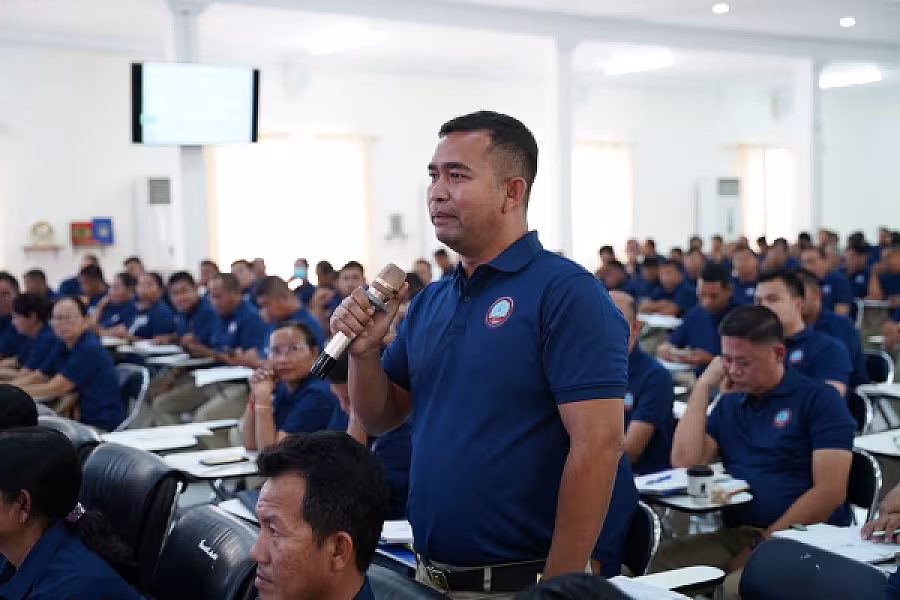 ឯកឧត្តម ឈៀ ស៊ីដារ៉ា អញ្ជើញបើកវគ្គបណ្តុះបណ្តាលស្តីពីការងាររដ្ឋបាល និង ការងារបេឡាមរណសង្គ្រោះ ជូន អ.ន.ក.ខេត្តតាកែវ - Image 16
