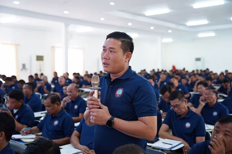 ឯកឧត្តម ឈៀ ស៊ីដារ៉ា អញ្ជើញបើកវគ្គបណ្តុះបណ្តាលស្តីពីការងាររដ្ឋបាល និង ការងារបេឡាមរណសង្គ្រោះ ជូន អ.ន.ក.ខេត្តតាកែវ - Image 17