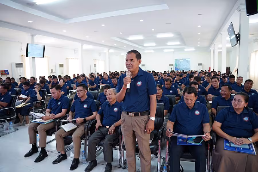 ឯកឧត្តម ឈៀ ស៊ីដារ៉ា អញ្ជើញបើកវគ្គបណ្តុះបណ្តាលស្តីពីការងាររដ្ឋបាល និង ការងារបេឡាមរណសង្គ្រោះ ជូន អ.ន.ក.ខេត្តតាកែវ - Image 18