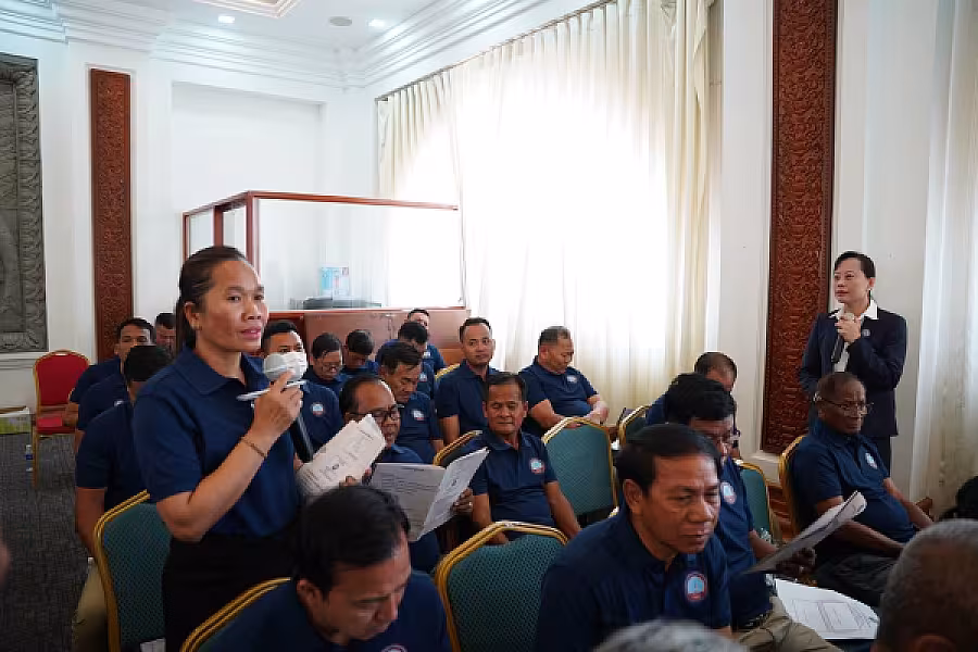 ឯកឧត្តម អ៊ុំ សុខ អញ្ជើញបើកវគ្គបណ្តុះបណ្តាលស្តីពីការងាររដ្ឋបាល និងការងារបេឡាមរណសង្គ្រោះ ជូន អ.ន.ក.រាជធានីភ្នំពេញ - Image 19