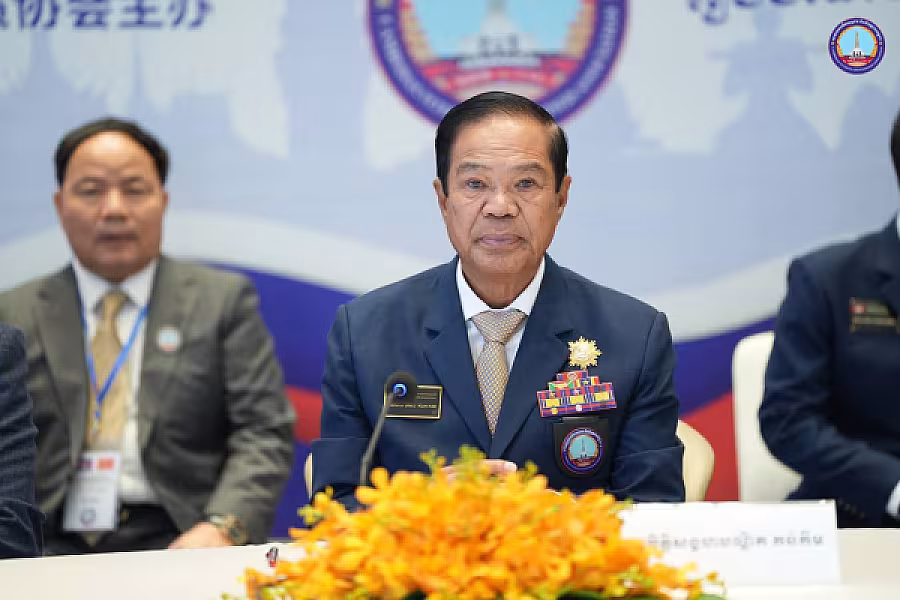 ឯកឧត្តម គន់ គីម អនុញ្ញាតឱ្យគណៈប្រតិភូសមាគមអតីតយុទ្ធជនខេត្តហ្គ័ងស៊ី ចូលជួបសម្តែងការគួរសម និងសំណេះសំណាលការងារ 