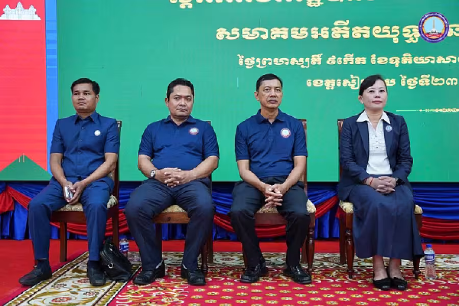 ឯកឧត្តម អ៊ុំ សុខ អញ្ជើញបើកវគ្គបណ្តុះបណ្តាលស្តីពីការងាររដ្ឋបាល និងការងារបេឡាមរណសង្គ្រោះ អ.ន.ក. ខេត្តសៀមរាប - Image 6