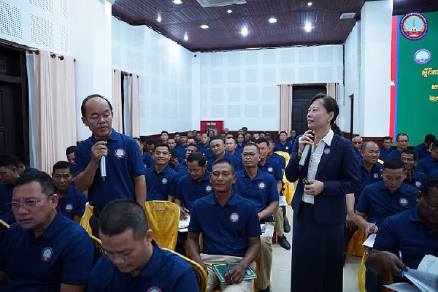 ឯកឧត្តម អ៊ុំ សុខ អញ្ជើញបើកវគ្គបណ្តុះបណ្តាលស្តីពីការងាររដ្ឋបាល និងការងារបេឡាមរណសង្គ្រោះ អ.ន.ក. ខេត្តសៀមរាប - Image 20