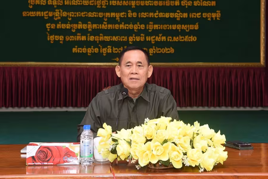 បញ្ជាការដ្ឋានតំបន់ប្រតិបត្តិការសឹករងកំពង់ឆ្នាំងទទួលអំណោយពីសម្តេចបវរធិបតី ហ៊ុន ម៉ាណែត ដើម្បីបន្តការងារមនុស្សធម៌ ជួយដល់គ្រួសារវីរៈកងទ័ពជួរមុខ អតីតយុទ្ធជន និងនិវត្តជន  - Image 3