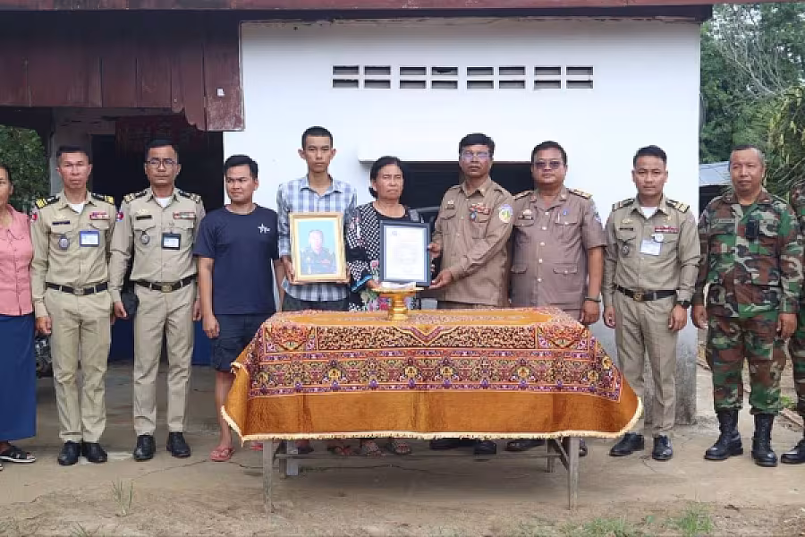 អ.ន.ក. ខេត្តប៉ៃលិននាំយកថវិកាបេឡាមរណសង្គ្រោះ ជូនគ្រួសារ សមាជិកចំនួន ០៣គ្រួសារ 