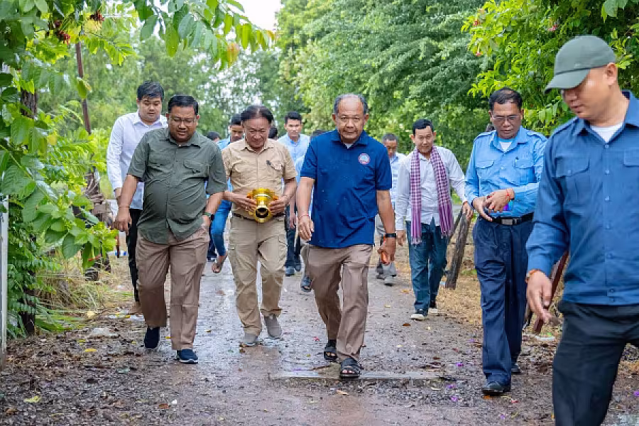 អ.ន.ក. ខេត្តបន្ទាយមានជ័យ នាំយកថវិកាបេឡាមរណសង្គ្រោះជូនគ្រួសារសពសមាជិក ៥គ្រួសារ
