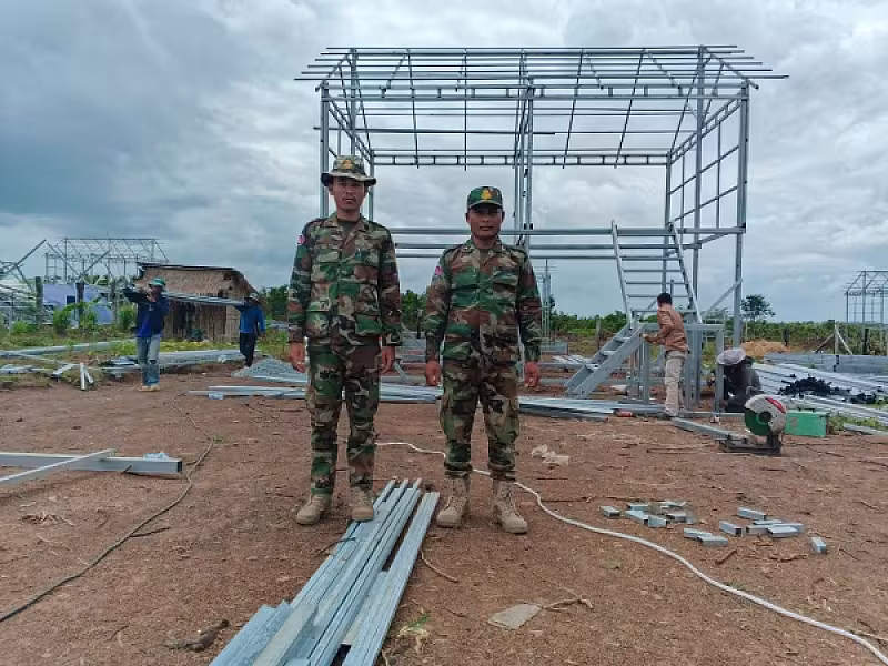 អ.ន.ក. ខេត្តស្ទឹងត្រែង ចុះសាងសង់ផ្ទះជូនអតីតយុទ្ធជន - Image 2