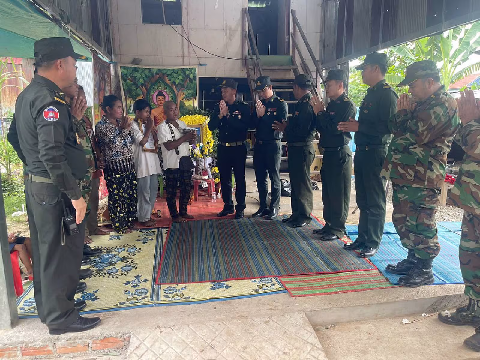 អ.ន.ក. ខេត្តកណ្តាល នាំថវិកា១០លានរៀលជូនគ្រួសារសពសមាជិក