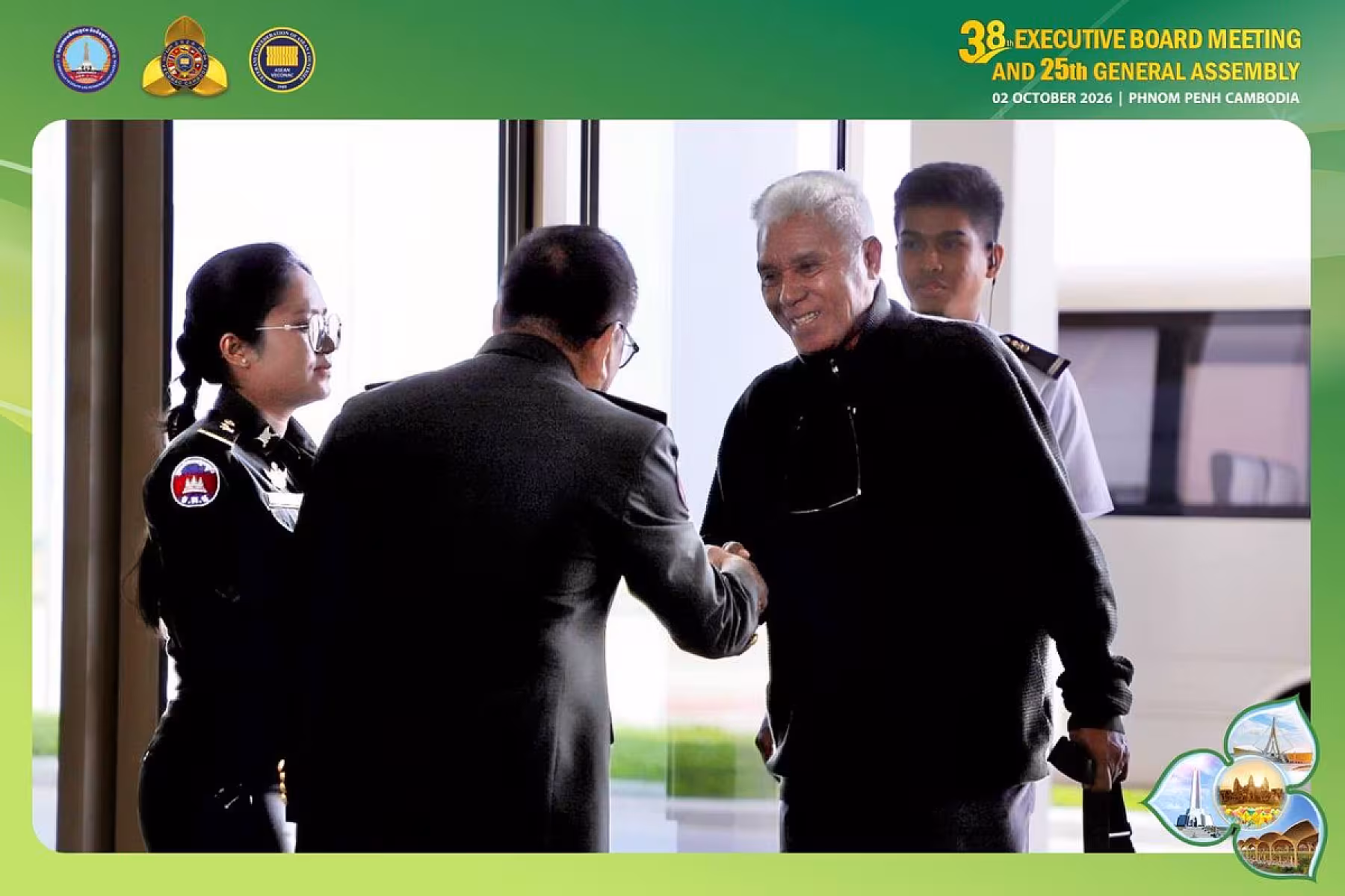 ឯកឧត្តម អ៊ុំ សុខ អញ្ជើញទទួលគណៈប្រតិភូសមាគមអតីតយុទ្ធជនប្រទេសទីម័រឡេស្តេនៅច្រកពិសេសនៃអាកាសយានដ្ឋានអន្តរជាតិតេជោ