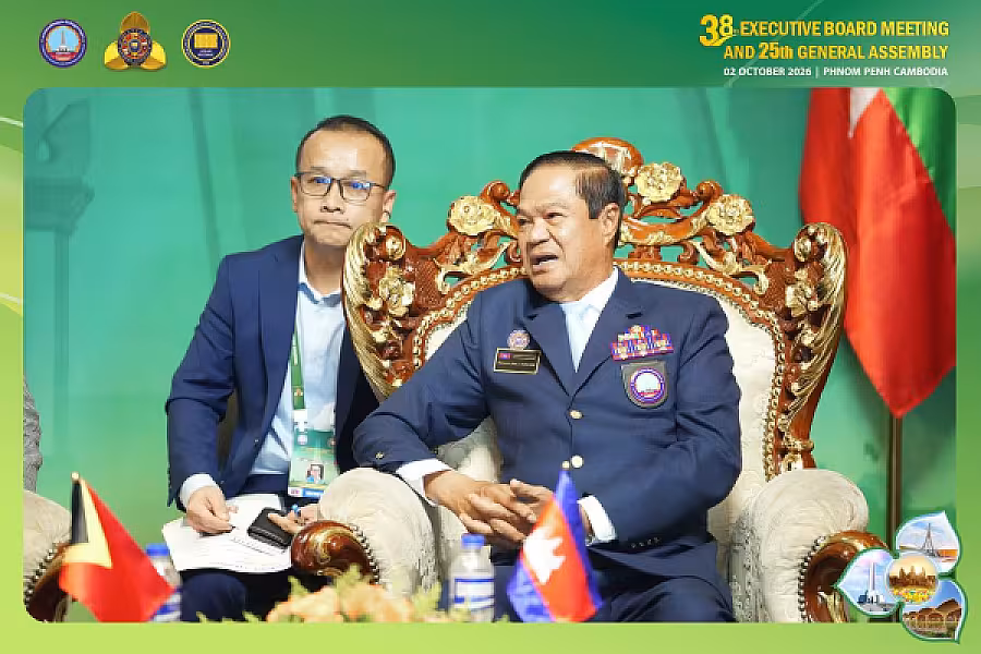 ឯកឧត្តម គន់ គីម អញ្ជើញជួបសវនាការជាមួយ ឧត្តមសេនីយ៍ទោ Joao Miranda អនុប្រធានទី១ សមាគមអតីតយុទ្ធជននៃសាធារណរដ្ឋប្រជាធិបតេយ្យទីម័រឡេស្តេ - Image 3