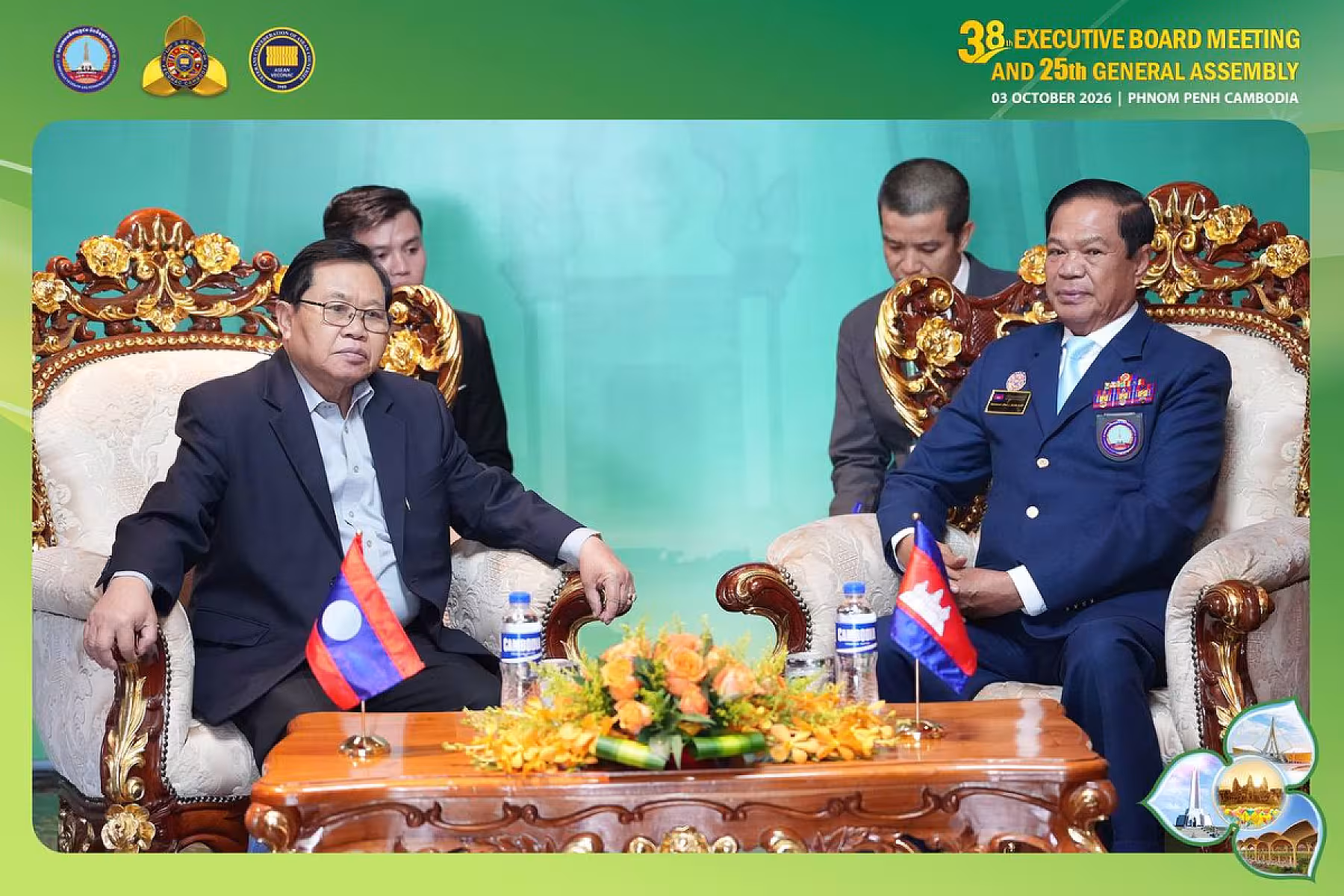 ឯកឧត្តមទេសរដ្ឋមន្ត្រី គន់ គីម ទទួលជួបពិភាក្សាការងារជាមួយ ប្រធានសមាគមអតីតយុទ្ធជនប្រទេសឡាវ 
