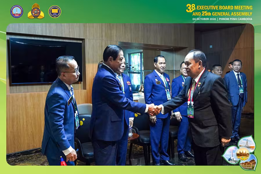 ឯកឧត្តមទេសរដ្ឋមន្ត្រី គន់ គីម ទទួលជួបពិភាក្សាការងារជាមួយ ប្រធានសមាគមអតីតយុទ្ធជនប្រទេសមីយ៉ាន់ម៉ា 