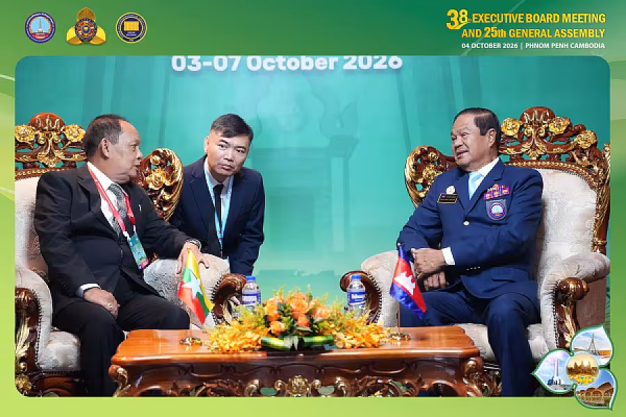 ឯកឧត្តមទេសរដ្ឋមន្ត្រី គន់ គីម ទទួលជួបពិភាក្សាការងារជាមួយ ប្រធានសមាគមអតីតយុទ្ធជនប្រទេសមីយ៉ាន់ម៉ា  - Image 2