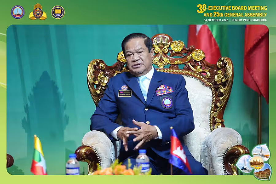 ឯកឧត្តមទេសរដ្ឋមន្ត្រី គន់ គីម ទទួលជួបពិភាក្សាការងារជាមួយ ប្រធានសមាគមអតីតយុទ្ធជនប្រទេសមីយ៉ាន់ម៉ា  - Image 3