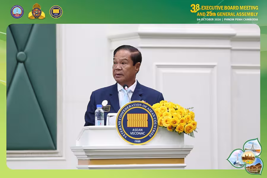 សម្តេចមហាបវរធិបតី ហ៊ុន ម៉ាណែត អញ្ជើញជាអធិបតីដ៏ខ្ពង់ខ្ពស់ក្នុងពិធីបើកមហាសន្និបាត សហព័ន្ធអតីតយុទ្ធជនបណ្តាប្រទេសអាស៊ាន VECONAC - Image 5