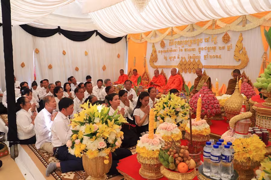 ឯកឧត្ដម គួច ចំរើន បានអញ្ជើញចូលរួមបុណ្យគម្រប់៧ថ្ងៃ លោកព្រឹន្ទបាលទោ រិន វាសនា - Image 6