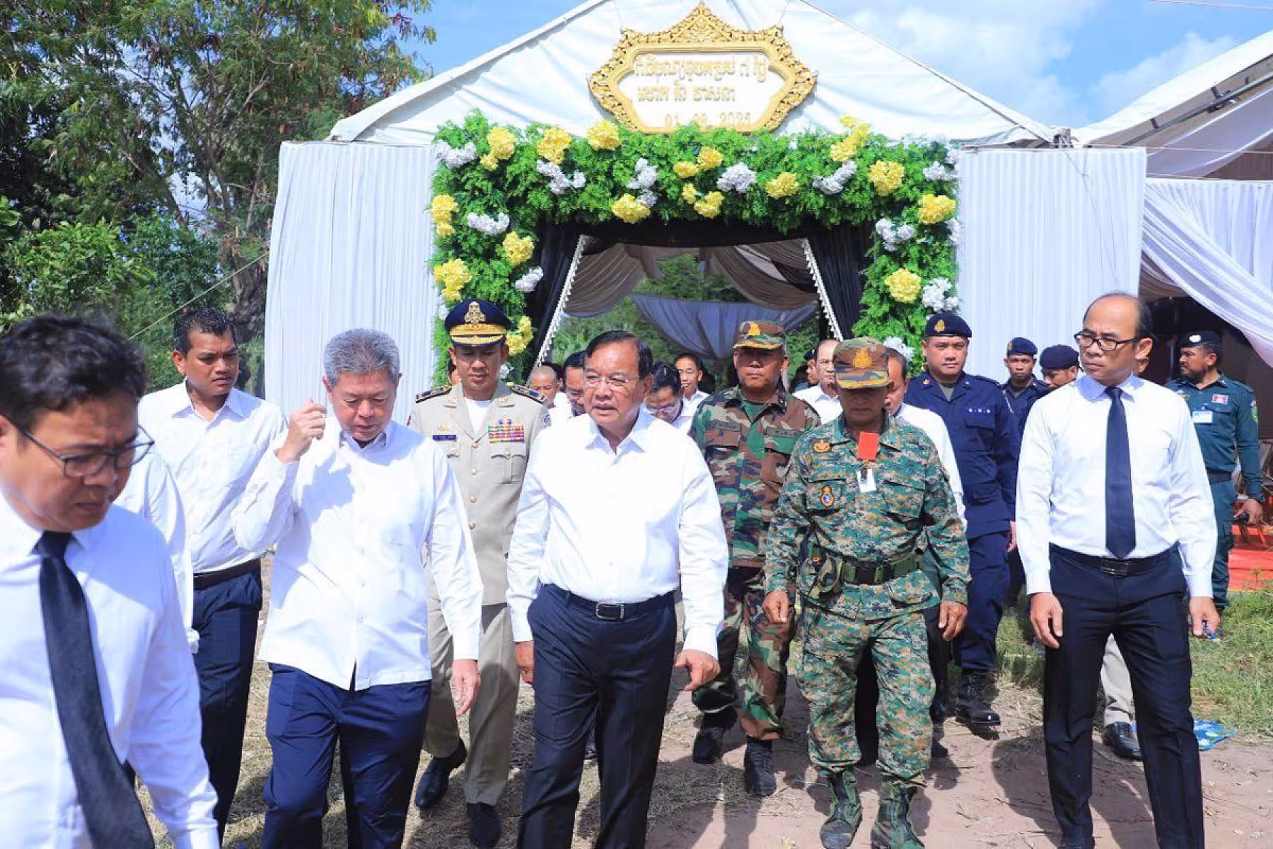 ឯកឧត្តម ប្រាក់ សុខុន បានអញ្ជើញចូលរួមបុណ្យគម្រប់ខួប៧ថ្ងៃរបស់លោកព្រឹន្ទបាលទោ រិន វាសនា