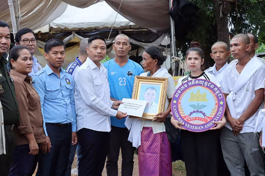 ស.អ.ក ខេត្តកណ្ដាល នាំយកថវិកាបេឡាមរណសង្គ្រោះជូនគ្រួសារសពអតីតយុទ្ធជនចំនួន០៣គ្រួសារ - Image 6