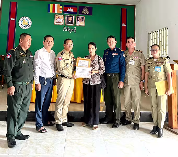 ស.អ.ក ខេត្តកំពង់ចាម នាំយកថវិកាបេឡាមរណសង្គ្រោះជូនគ្រួសារសពអតីតយុទ្ធជន២គ្រួសារ - Image 2