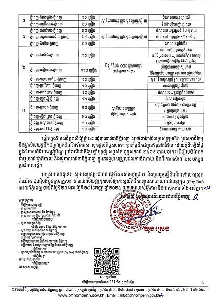 រដ្ឋបាលរាជធានីភ្នំពេញបញ្ជាក់អំពីទីតាំង និងពេលវេលា របស់រថយន្តក្រុង ៥៩៧គ្រឿង - Image 3