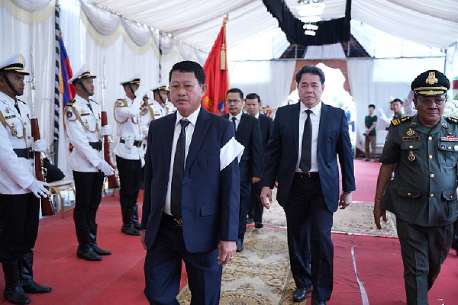 លោក ហេង សុថា អញ្ជើញគោរពវិញ្ញាណក្ខន្ធសព ឯកឧត្តម ឧត្តមសេនីយ៍ឯក ច័ន្ទ លំផាត់