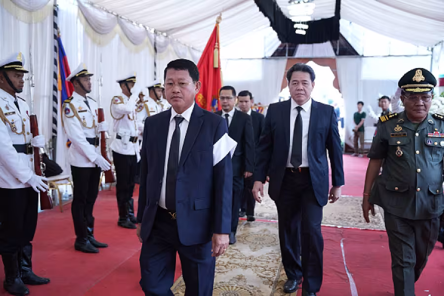 លោក ហេង សុថា អញ្ជើញគោរពវិញ្ញាណក្ខន្ធសព ឯកឧត្តម ឧត្តមសេនីយ៍ឯក ច័ន្ទ លំផាត់