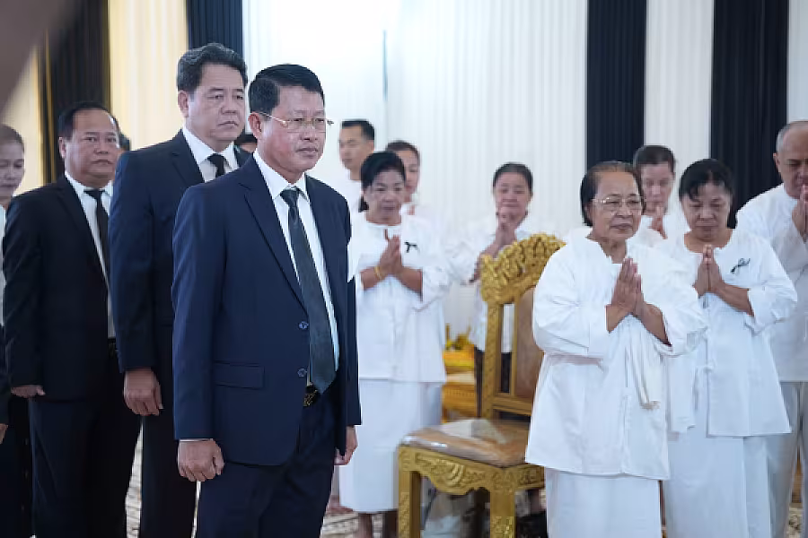 លោក ហេង សុថា អញ្ជើញគោរពវិញ្ញាណក្ខន្ធសព ឯកឧត្តម ឧត្តមសេនីយ៍ឯក ច័ន្ទ លំផាត់ - Image 4