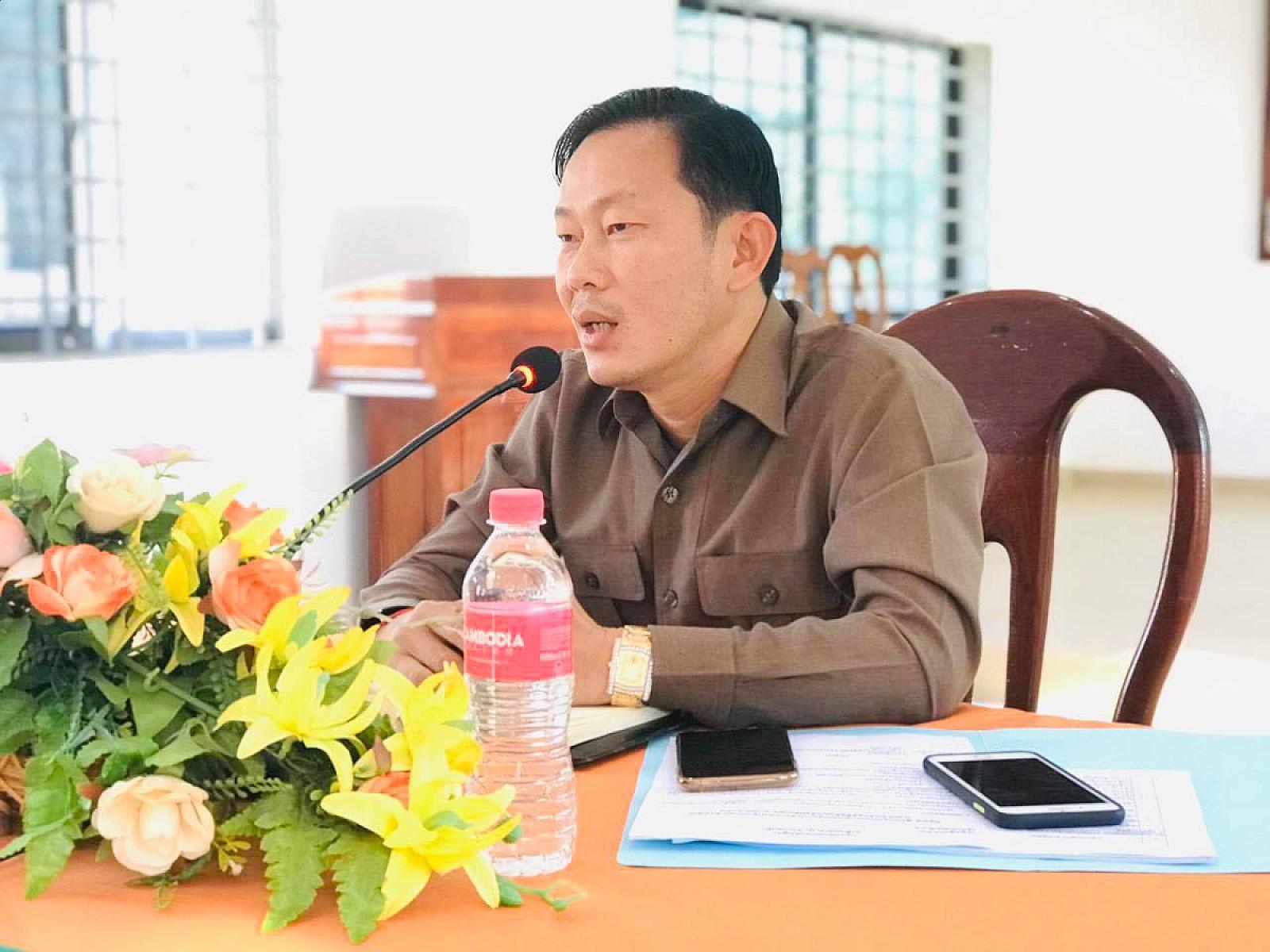 លោក លី រដ្ឋា អភិបាល នៃគណៈអភិបាលស្រុកចុងកាល់ ចូលរួមឧបត្ថម្ភថវិកាចំនួន ៥០ម៉ឺនរៀល ដេីម្បីរៀបចំមហាសន្និបាតវិសាមញ្ញតំណាងសមាគមអតីតយុទ្ធជនកម្ពុជាទូទាំងប្រទេស