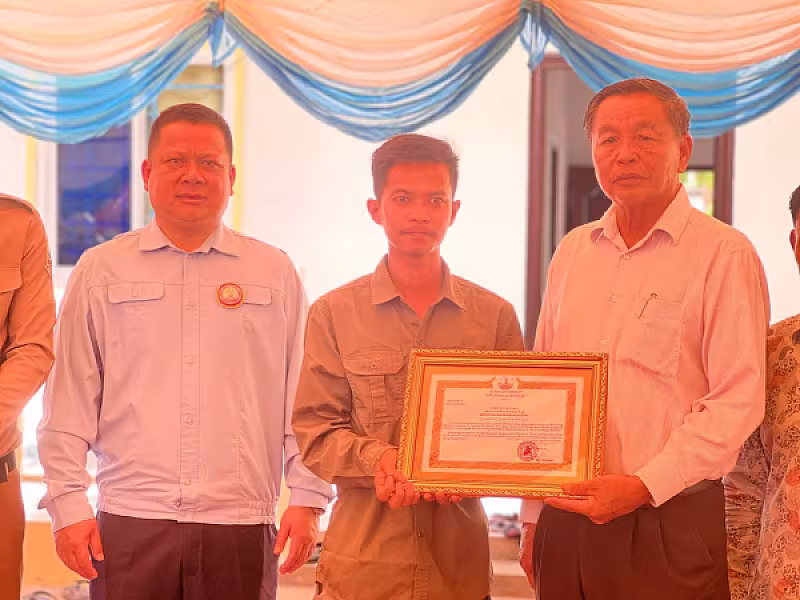 គ្រួសារវីរយុទ្ធជនពលីមួយគ្រួសារ នៅខេត្តសៀមរាប ទទួលបានគេហដ្ឋានថ្មី តាមរយ:សប្បុរសជនទូទាំងប្រទេស - Image 3