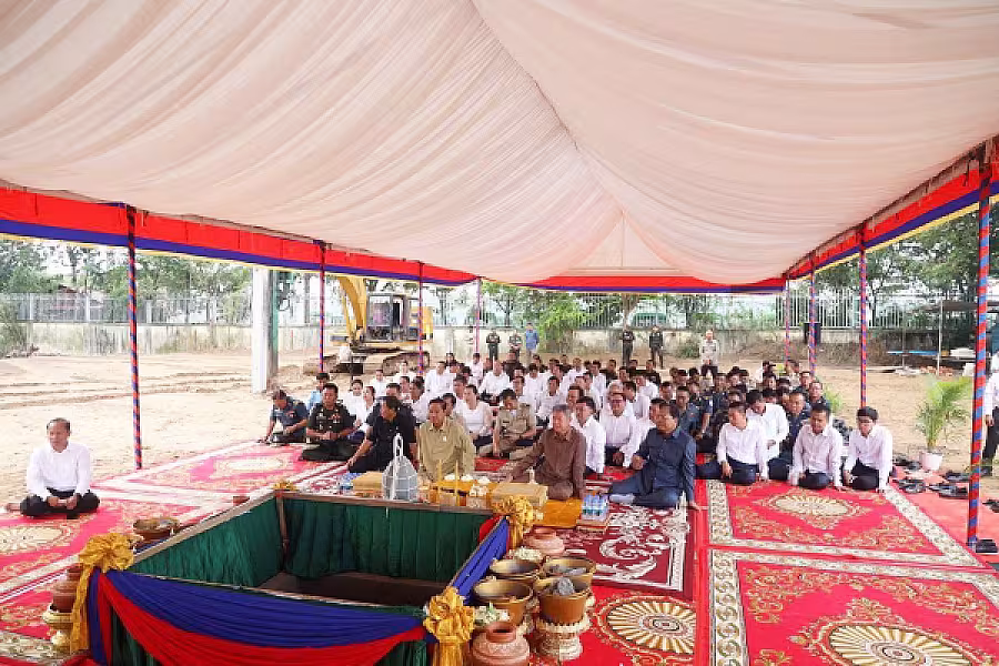 ឯកឧត្តម គន់ គីម អញ្ជើញជាអធិបតីក្នុងពិធីបញ្ចុះបឋមសិលាសាងសង់ទីស្នាក់ការ អ.ន.ក ខេត្តកណ្តាល - Image 8
