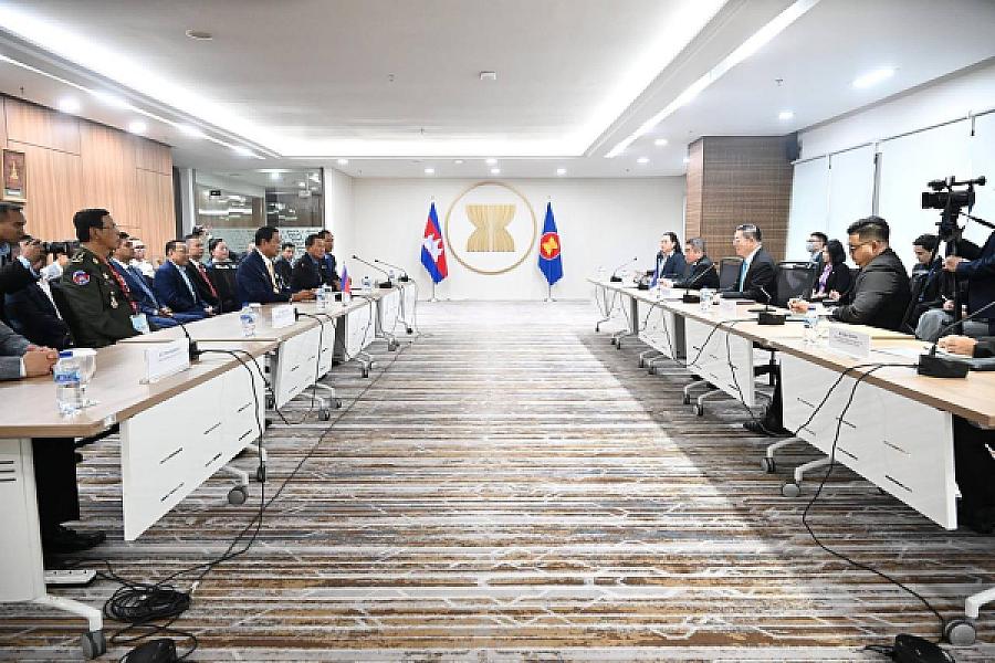 ឯកឧត្តមកិត្តិសង្គហបណ្ឌិត គន់ គីម ដឹកនាំគណៈប្រតិភូ អ.ន.ក ជួបសម្តែងការគួរសមជាមួយអគ្គលេខាធិការអាស៊ាន នៅទីក្រុងហ្សាកាតា - Image 8