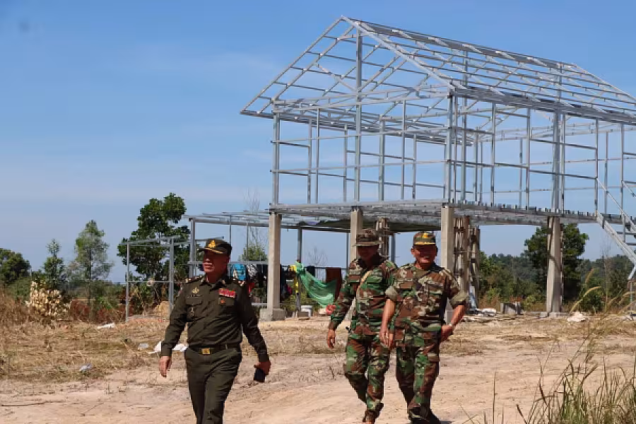 ផ្លូវ​លំ​ប្រវែង​៥៥០ម៉ែត្រ​ នៅខេត្តព្រះសីហនុ បានសាងសង់រួចរាល់ជូនអតីតយុទ្ធជន​ប្រើប្រាស់លើ​ដីសម្បទាន​សង្គមកិច្ច