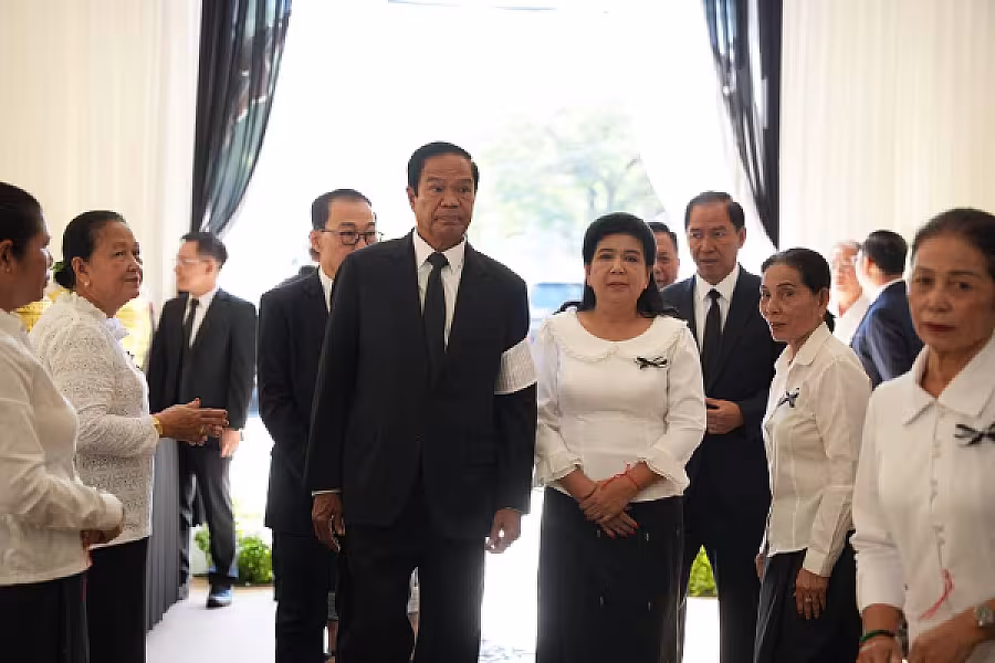 ឯកឧត្តមកិត្តិសង្គហបណ្ឌិត គន់ គីម អញ្ជើញដឹកនាំគណៈប្រតិភូគោរពវិញ្ញាណក្ខន្ធសព ឯកឧត្តម សាស្ត្រាចារ្យ ហេង តៃគ្រី រដ្ឋលេខាធិការក្រសួងសុខាភិបាល