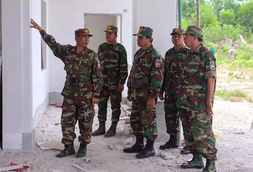 អ.ន.ក.ខេត្តព្រះសីហនុ ចុះពិនិត្យវឌ្ឍនភាពការសាងសង់ទីស្នាក់ការសមាគម