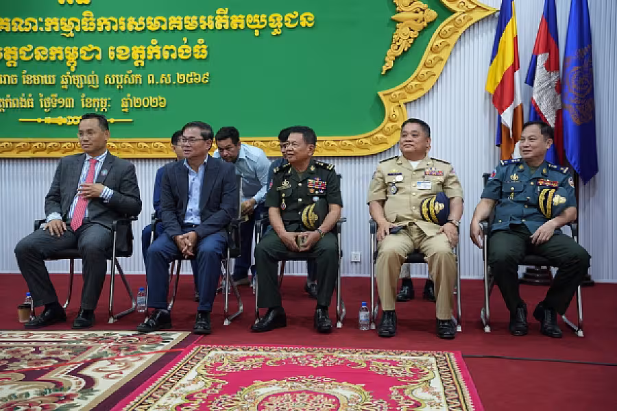 ឯកឧត្តម គន់ គីម អញ្ជើញជាអធិបតីប្រកាសសមាសភាពថ្នាក់ដឹកនាំគណៈកម្មាធិការសមាគមអតីតយុទ្ធជន និងនិវត្តជនកម្ពុជា ខេត្តកំពង់ធំ - Image 5