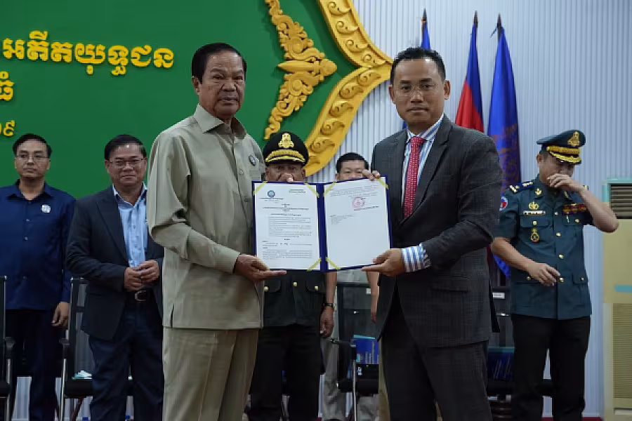 ឯកឧត្តម គន់ គីម អញ្ជើញជាអធិបតីប្រកាសសមាសភាពថ្នាក់ដឹកនាំគណៈកម្មាធិការសមាគមអតីតយុទ្ធជន និងនិវត្តជនកម្ពុជា ខេត្តកំពង់ធំ - Image 8