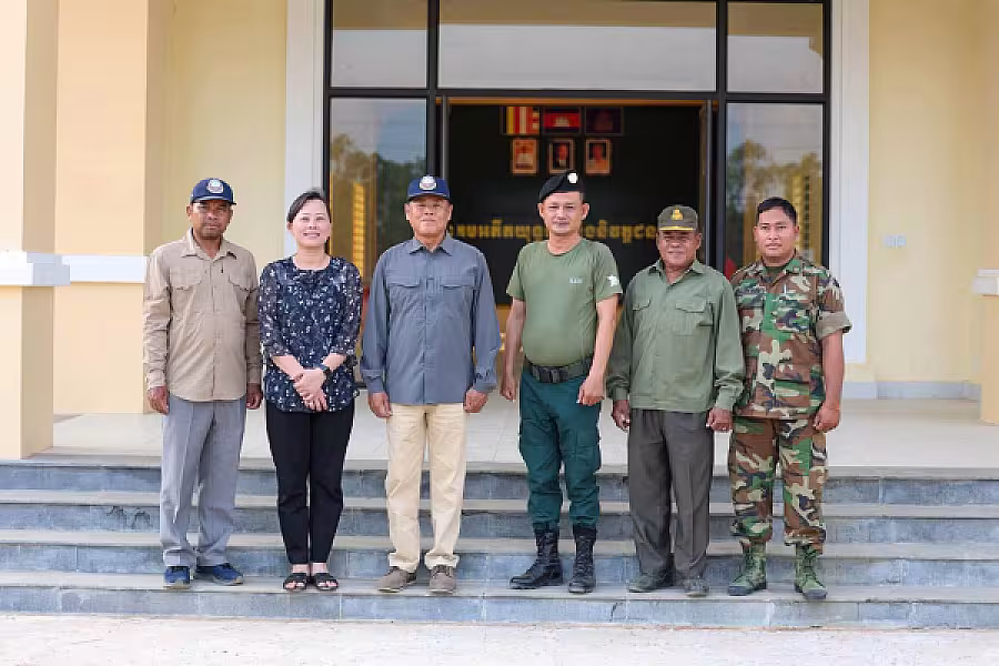 ឯកឧត្តម អ៊ុក ឃ្នួច អញ្ជើញចុះពិនិត្យអគារទីស្នាក់ការ អ.ន.ក. ខេត្តកំពង់ធំ - Image 3