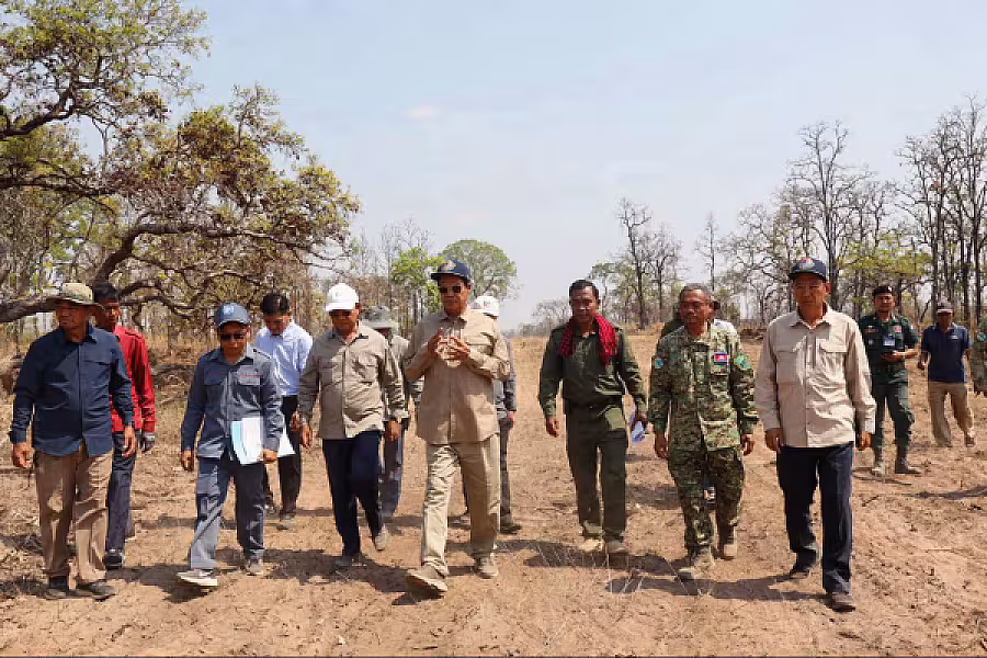 ឯកឧត្តម គន់ គីម ចុះពិនិត្យការរៀបចំហេដ្ឋារចនាសម្ព័ន្ធសាងសង់ផ្ទះជូនអតីតយុទ្ធជននៅខេត្តព្រះវិហារ - Image 5