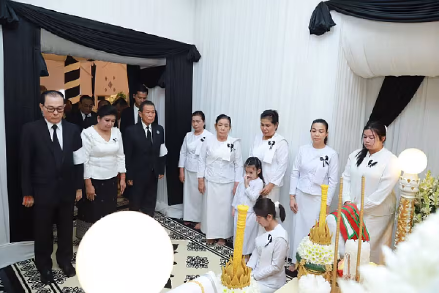 ឯកឧត្តម ឈៀ ស៊ីដារ៉ា ដឹកនាំប្រតិភូគោរពវិញ្ញាណក្ខន្ធសព ឯកឧត្តម សំ សារិត - Image 2